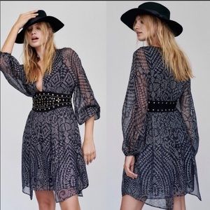 NWOT Free People Moon Belt mini dress. 4